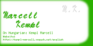 marcell kempl business card